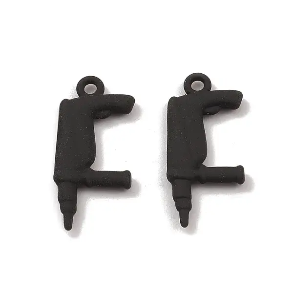 Spray Painted Alloy Pendants
