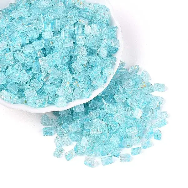 Transparent Spray Painted Glass Seed Beads