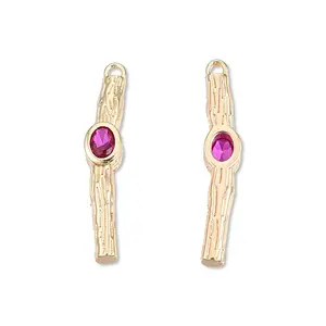 Brass Pave Cubic Zirconia Pendants