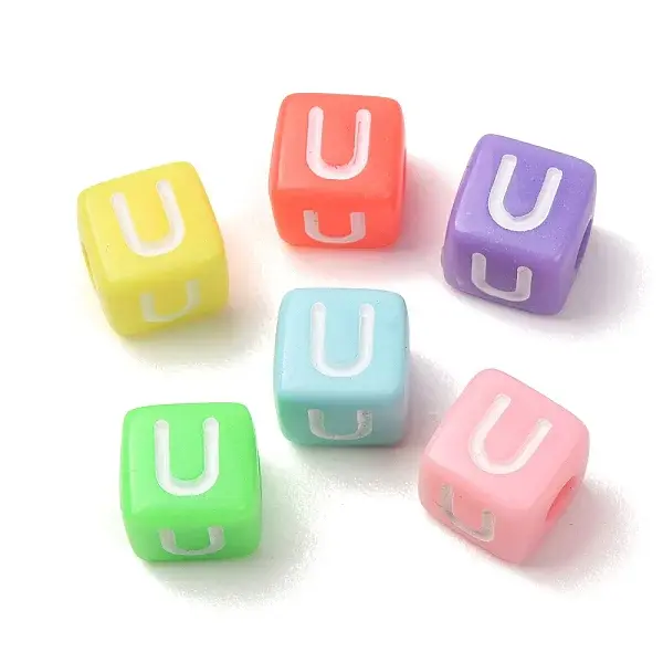 Opaque Acrylic European Beads