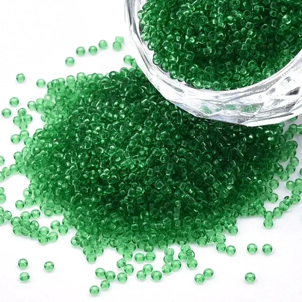15/0 Transparent Czech Glass Seed Beads