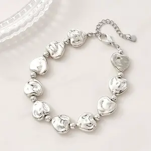 Heart CCB Plastic Beaded Bracelets