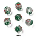Christmas Transparent Glass Enamel Beads