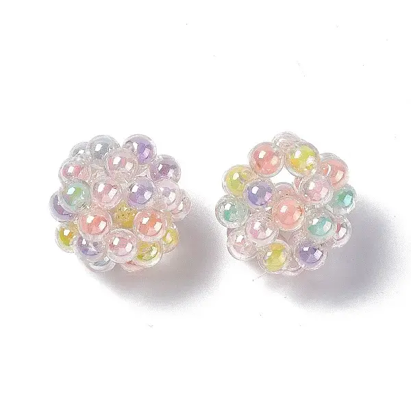 Handmade Transparent Plastic Woven Beads