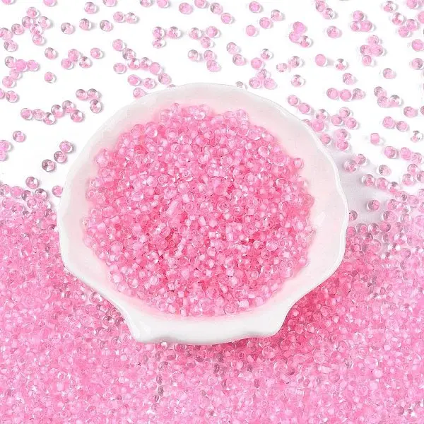 6/0 Inside Colours Transparent Glass Seed Beads
