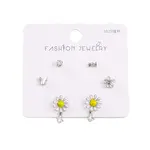 Brass Cubic Zirconia Ear Studs