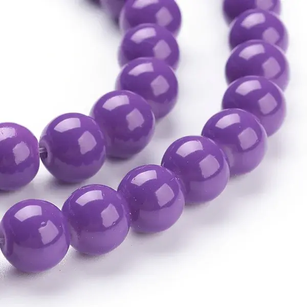 Painted Glass Bead Strands