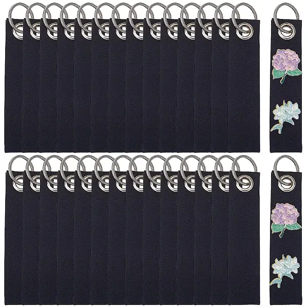 30Pcs Non-Woven Fabric Keychains