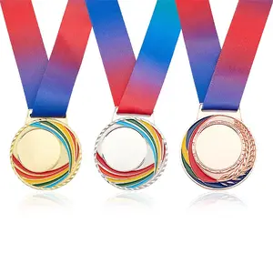 3Pcs 3 Colors Alloy Enamel Medal