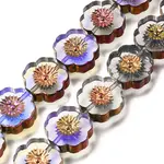 Electroplated Transparent Glass Beads Strands