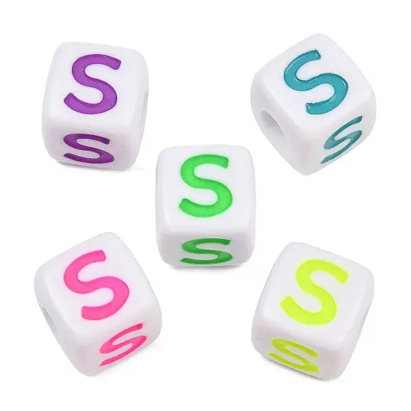 Opaque Acrylic Enamel European Beads