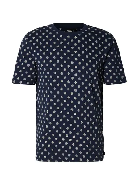SCOTCH & SODA Tričko  tmavomodrá / biela