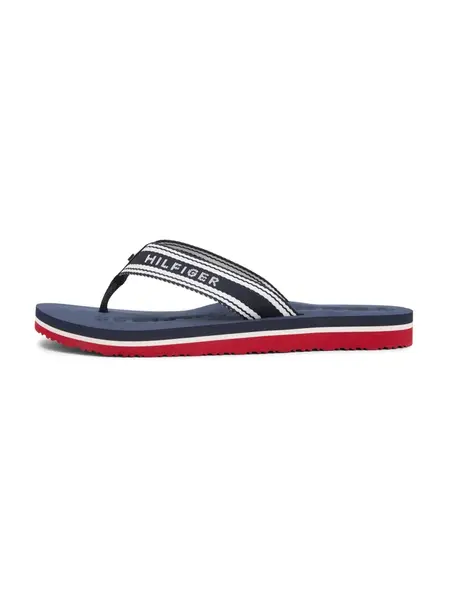 TOMMY HILFIGER Žabky  námornícka modrá / biela