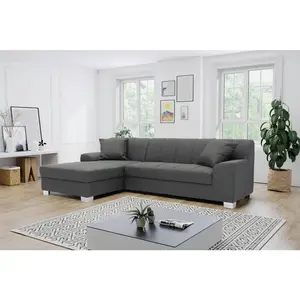 MID.YOU ROHOVÁ SEDAČKA, textil, šedá
