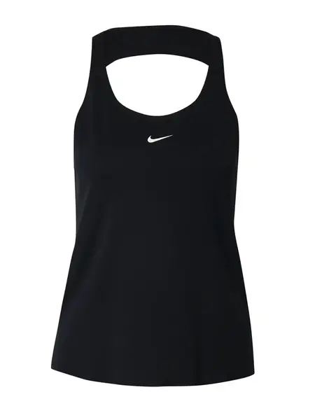 NIKE Športový top  čierna / biela