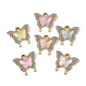 UV Plating Alloy Glass Pendants