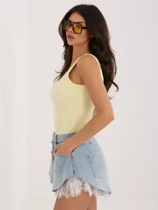 Žlutý bavlněný top