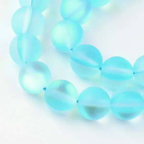 Synthetic Moonstone Beads Strands