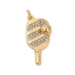 304 Stainless Steel Micro Pave Cubic Zirconia Pendants