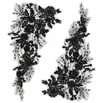 Flower Pattern Polyester Embroidered Lace Appliques