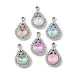 UV Plating Alloy Glass Pendants