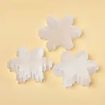 Gesso Christmas Snowflake Carved Figurines