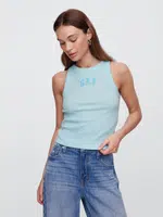 GAP Ribbed tank top with logo - Women's