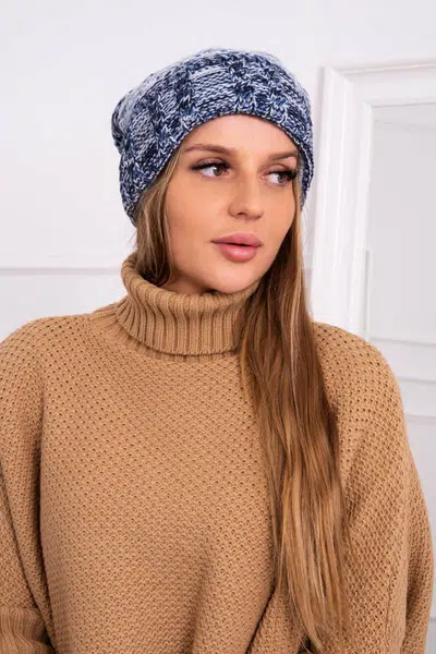 marka niezdefiniowana Čapica s fleece Pola K267 čierna+džínsy