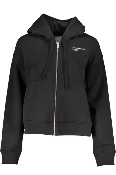 Čierna mikina Calvin Klein na zips