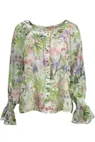 Kvetinová blúzka s dlhým rukávom