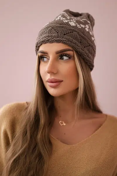 Kesi Dámska čiapka Kira K374 cappuccino