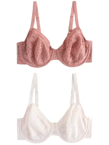 Next Podprsenka  nebielená / pastelovo červená