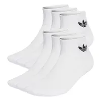 ADIDAS ORIGINALS Ponožky 'Mid Ankle 6 Pairs'  čierna / biela