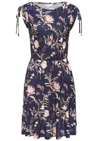 VIVANCE Letné šaty  námornícka modrá / olivová / ružová