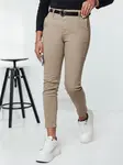 Spodnie damskie TRENDIOSS z paskiem beżowe Dstreet