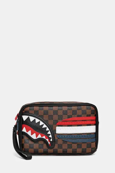 Kozmetická taška Sprayground hnedá farba, 910B7492NSZ