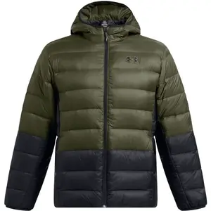 Under Armour LEGEND DOWN HOODED Pánská bunda, khaki, velikost M