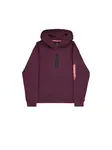 ALPHA INDUSTRIES Sveter 'Alpha Puff'  tmavočervená / čierna