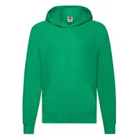 Zielona bluza męska z kapturem Lightweight Hooded Sweat Fruit of the Loom