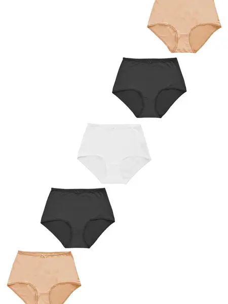 Next Nohavičky  béžová / čierna melírovaná / biela