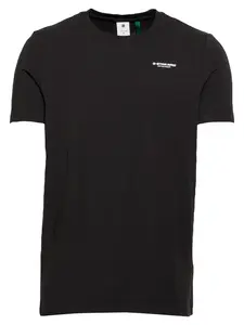 G-STAR Tričko 'Slim Base T-Shirt'  čierna / biela