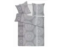 Obliečky Lanzarote, šedo-biele%