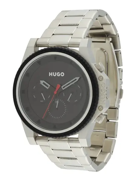 HUGO Analógové hodinky '#BRAVE'  červená / čierna / strieborná / biela