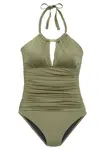 LASCANA Jednodielne plavky  olivová