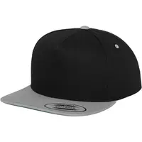 Klasický 5 panelový Snapback blk/stříbrný