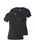 LEVI'S ® Tričko 'Essential Tee (2-Pack)'  červená / čierna / biela