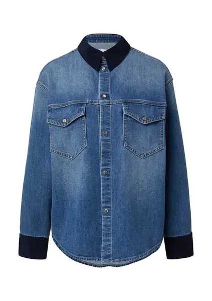 s.Oliver Prechodná bunda  námornícka modrá / modrá denim