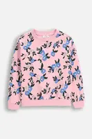 Dětská bavlněná mikina Coccodrillo růžová barva, vzorovaná, FROSTING PUDDLE GIRL KIDS