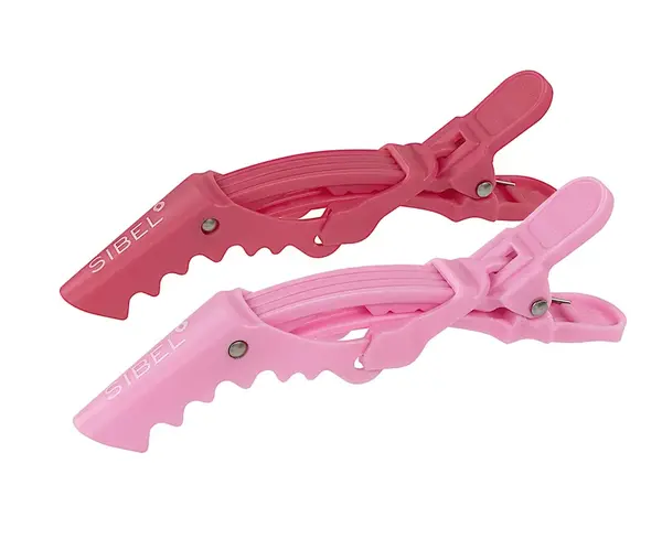 Klipsy do vlasov Sibel Gator - 11 cm, ružové, 6 ks (9340922-00) + darček zadarmo