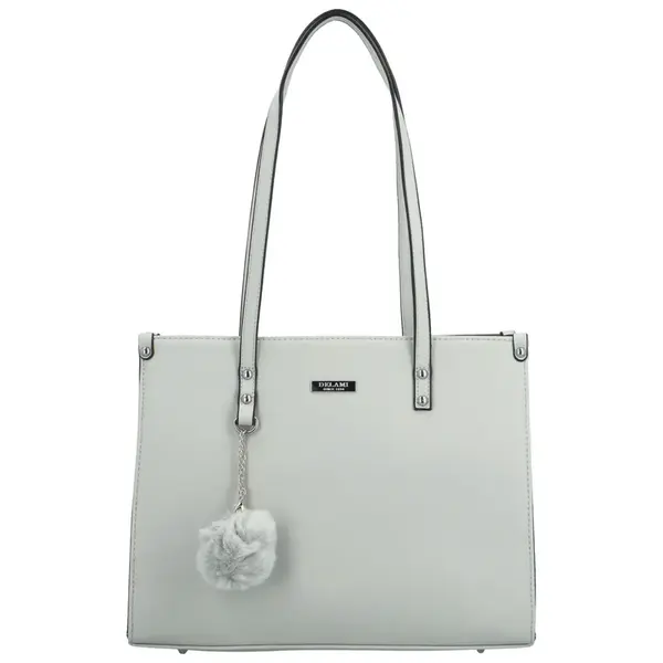 Dámska kabelka na rameno svetlo šedá - Delami Sabin